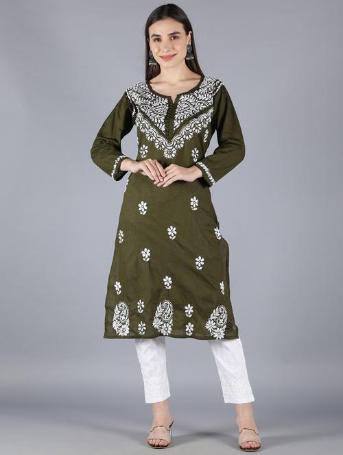 women's straight kurta - 18570800 - Very Small Image - 1