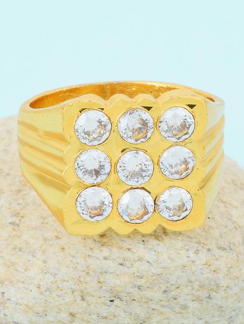 gold brass finger  ring - 18573275 - Very Small Image - 1