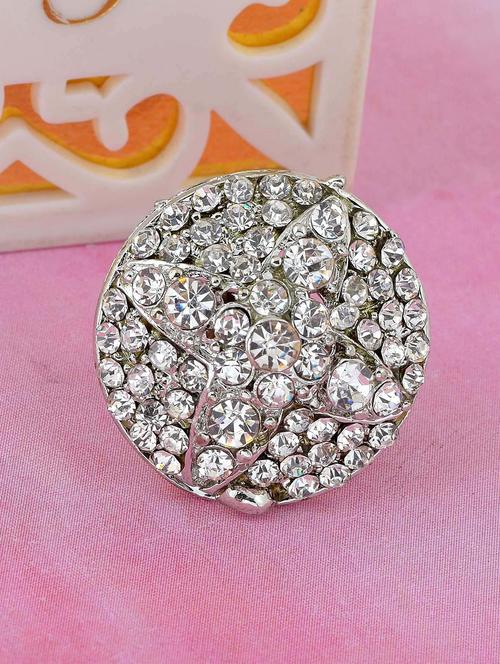 silver plated finger ring - 18573843 - Very Small Image - 1