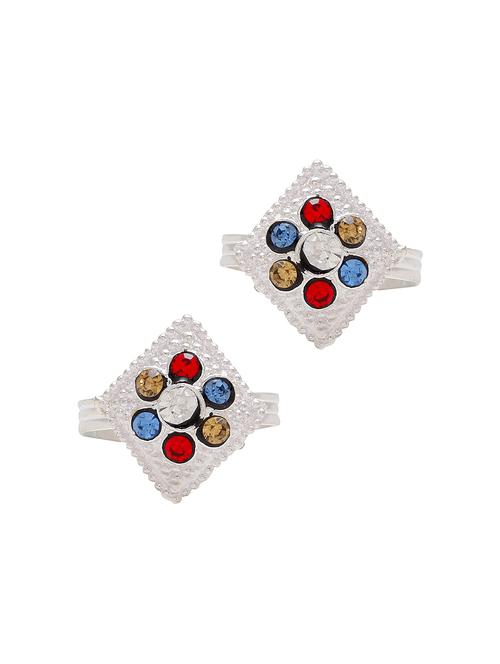 silver plated toe ring - 18573946 - Very Small Image - 1