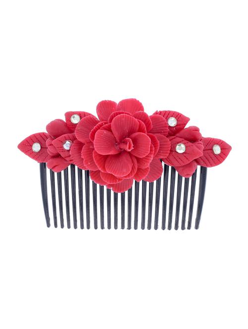 handmade artificial flowers comb pin  - 18574548 - Very Small Image - 1