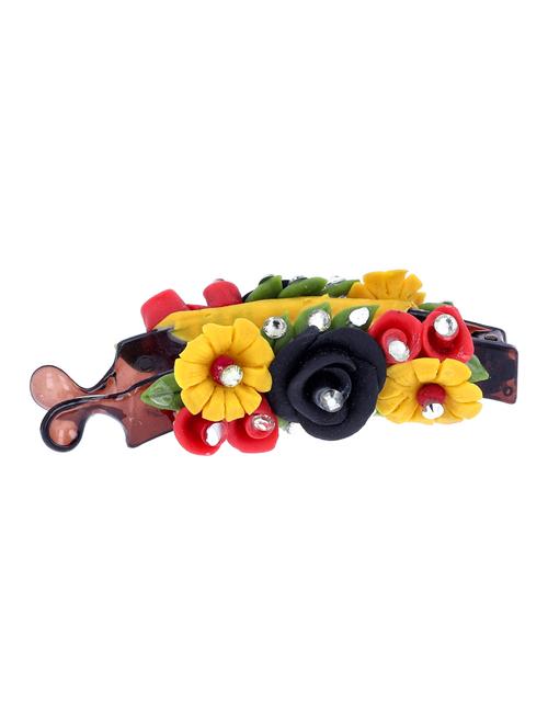 hand made artificial flower hair clip - 18574641 - Very Small Image - 1