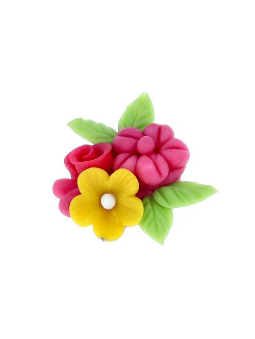 hand made artificial flower finger ring - 18574802 - Very Small Image - 1