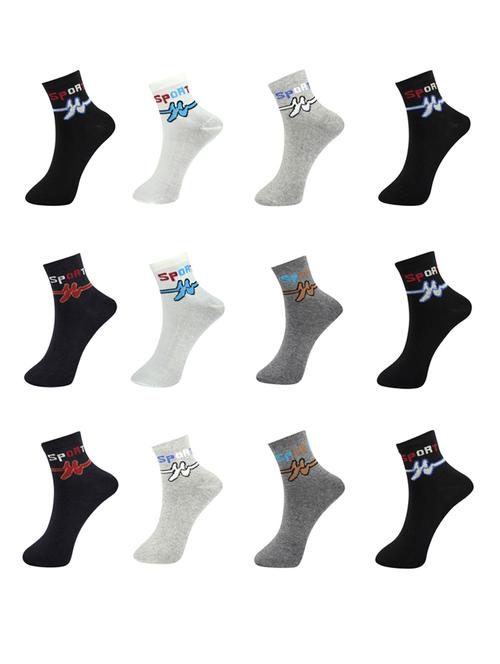 multi colored above ankle length socks combo - 18575483 - Very Small Image - 1