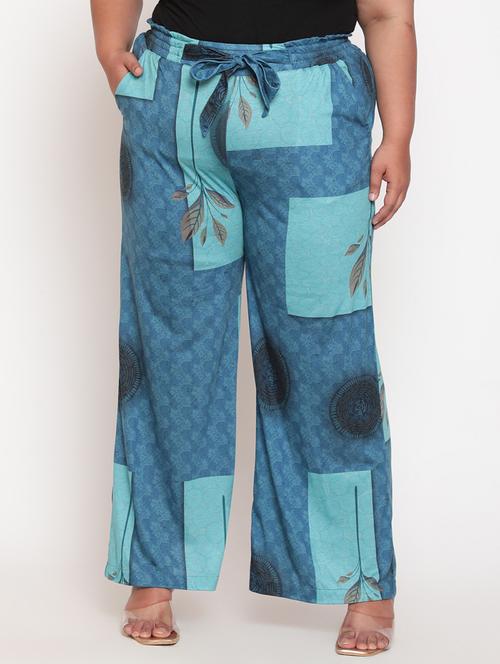 printed mid rise plus size trouser  - 18575695 - Very Small Image - 1