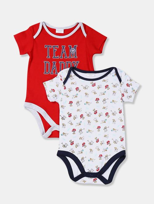 pack of 2- cotton printed rompers  - 18576558 - Very Small Image - 1
