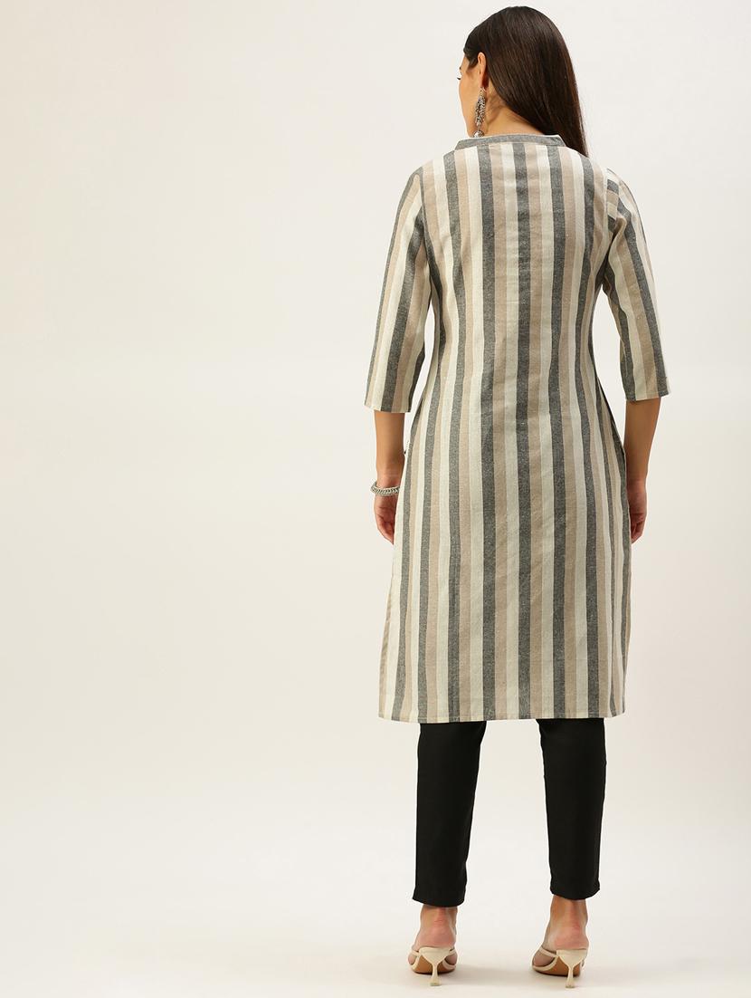 women's straight kurta - 18577725 - Zoom Image - 2