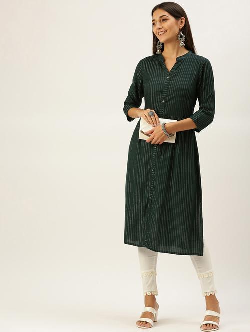 women's straight kurta - 18577744 - Very Small Image - 1