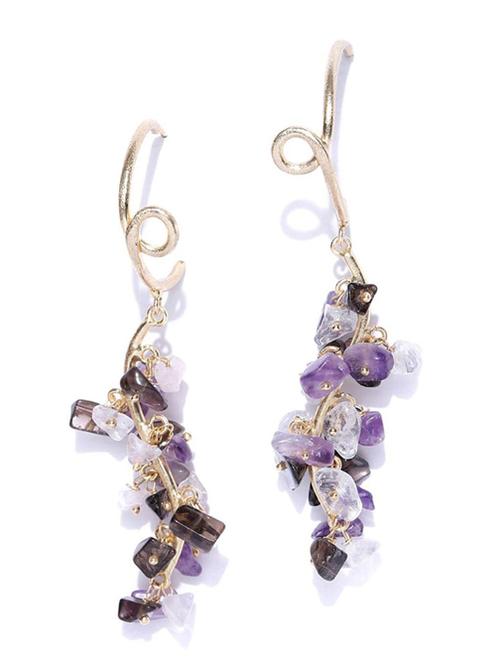 multi colored metal drop earring - 18585216 - Very Small Image - 1