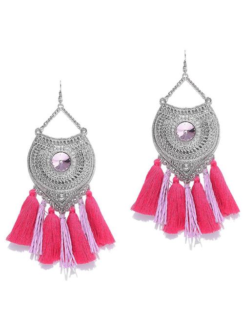 multi colored metal drop earring - 18585238 - Very Small Image - 1