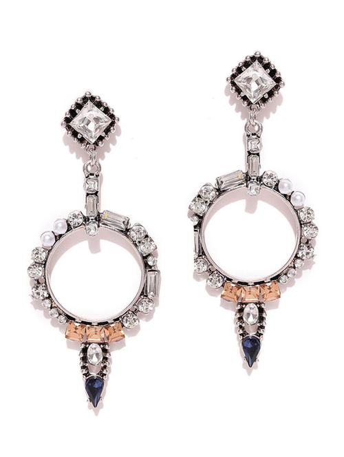 multi colored metal drop earring - 18585243 - Very Small Image - 1