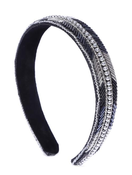 blueberry multi glass beads emebllished hair band - 18585463 - Very Small Image - 1