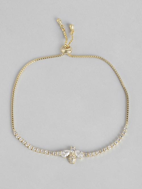 blueberry golden bee stone embellished bracelet - 18585585 - Very Small Image - 1