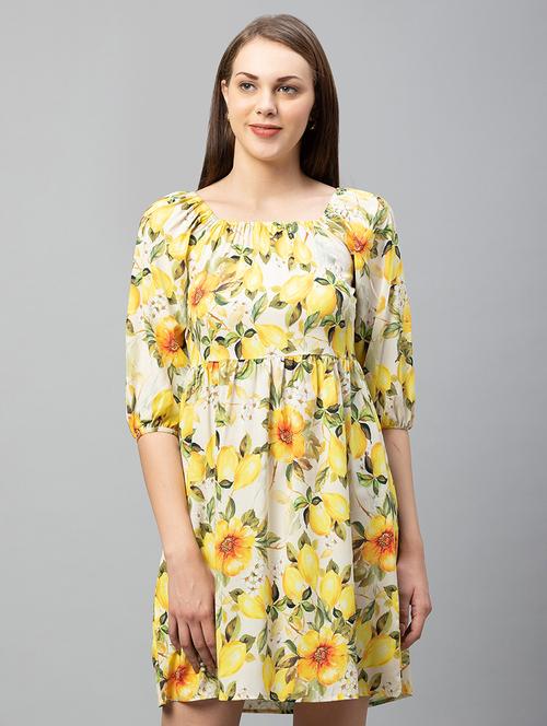 women's fit & flare floral dress - 18586098 - Very Small Image - 1