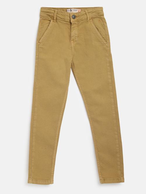 boys solid casual trouser - 18586195 - Very Small Image - 1