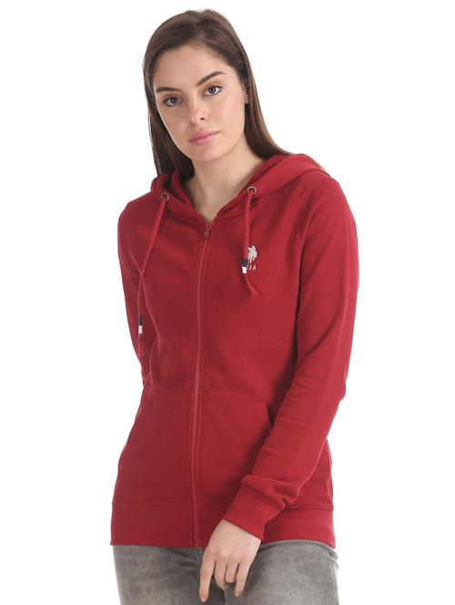 red cotton sweatshirt - 18586700 - Very Small Image - 1