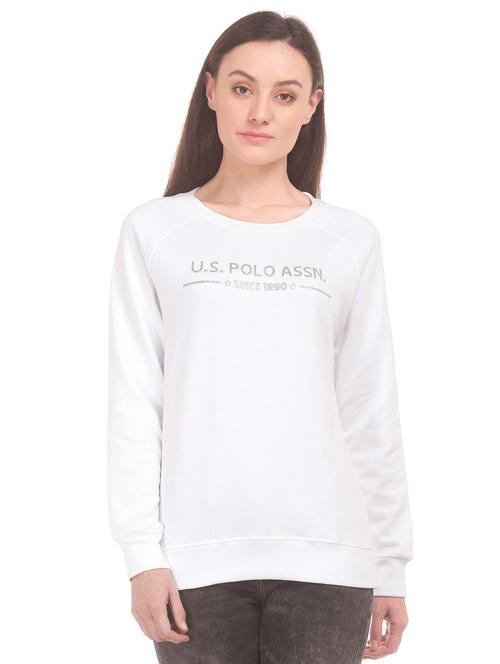 white cotton sweatshirt - 18586702 - Very Small Image - 1