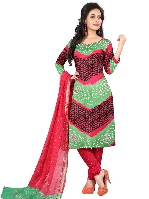 printed unstitched suit set  - 18587376 - Very Small Image - 1