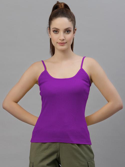 shoulder strap solid camisole - 18588888 - Very Small Image - 1