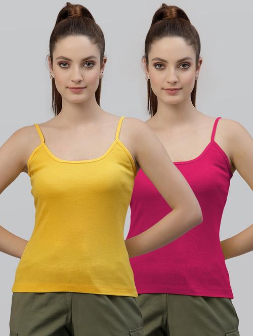 pack of 2 multi-colored camisole - 18588938 - Very Small Image - 1