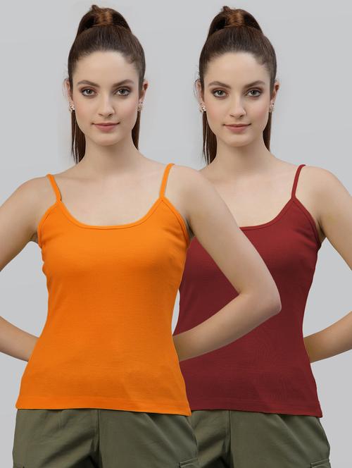pack of 2 multi-colored camisole - 18588960 - Very Small Image - 1