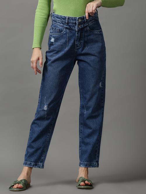 women's distress boyfriend fit jeans - 18589072 - Very Small Image - 1