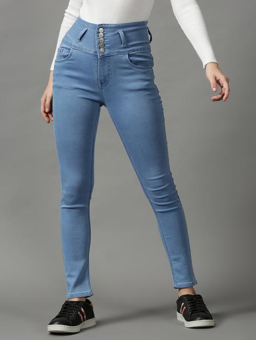 women's plain slim fit jeans - 18589139 - Very Small Image - 1