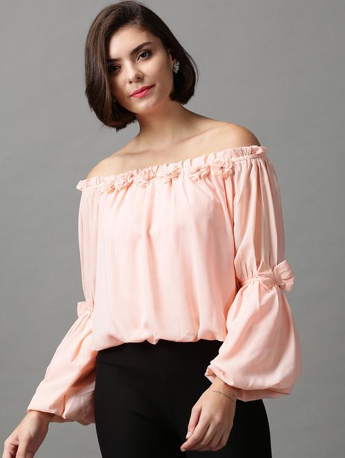 women's straight off shoulder top - 18589221 - Very Small Image - 1