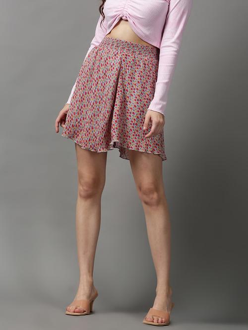floral flared skirt - 18590818 - Very Small Image - 1