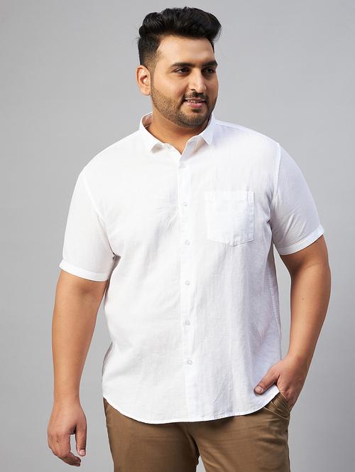 plus size solid casual shirt - 18591296 - Very Small Image - 1