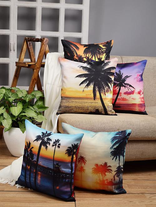 decorative tree print cushion covers sets of 5 16'' x 16'' - 18591725 - Very Small Image - 1