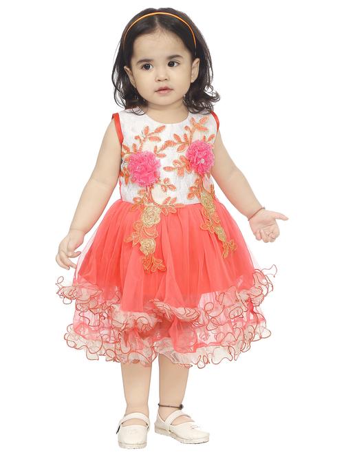 girls round neck sleeveless frock - 18591934 - Very Small Image - 1