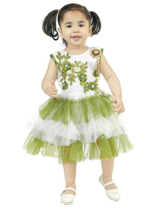 girls round neck sleeveless frock - 18592027 - Very Small Image - 1