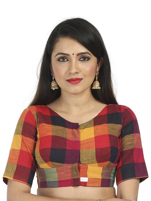 checkered regular blouse - 18592127 - Very Small Image - 1