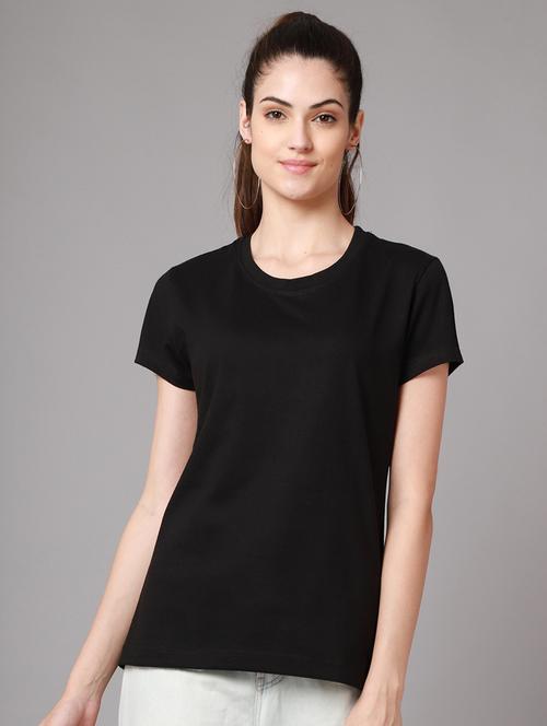 women's plain round neck t-shirt - 18593009 - Very Small Image - 1