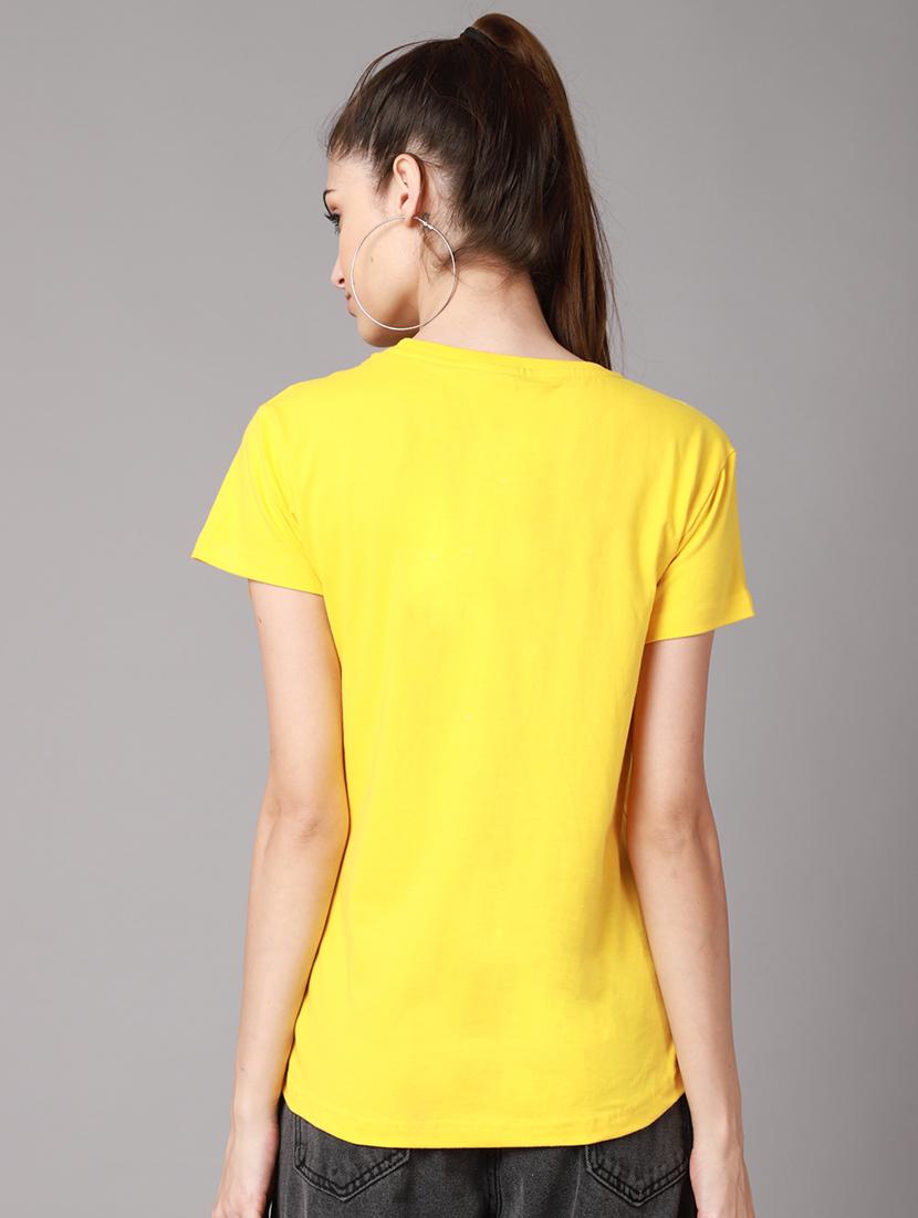 women's plain round neck t-shirt - 18593013 - Zoom Image - 2