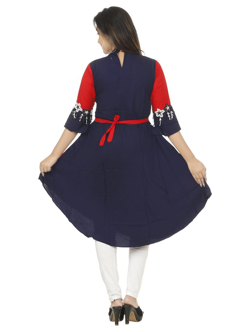women's flared kurta - 18594567 - Standard Image - 2