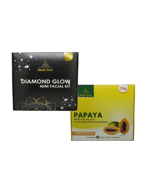 diamond glow & papaya fruit mini facial kit (combo) - 18595358 - Very Small Image - 1