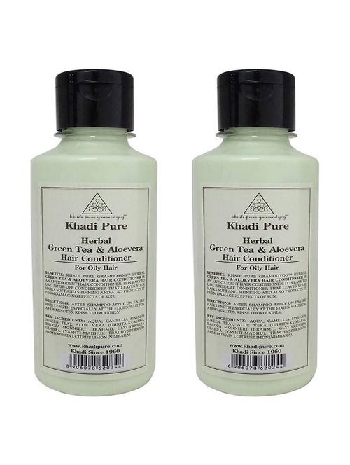 herbal green tea & aloevera hair conditioner (pack of 2) - 18595687 - Very Small Image - 1