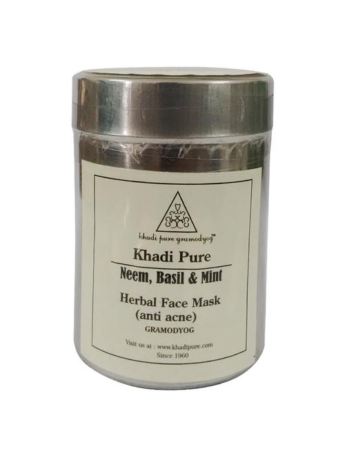neem basil & mint face mask aging - 18596062 - Very Small Image - 1