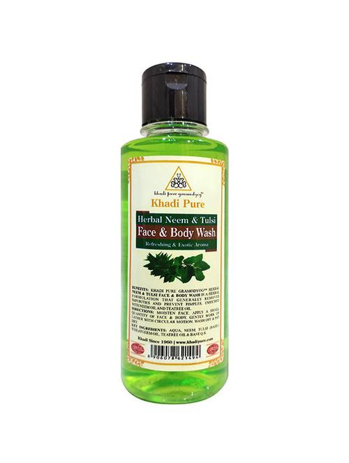 herbal neem & tulsi face and body wash - 18596690 - Very Small Image - 1