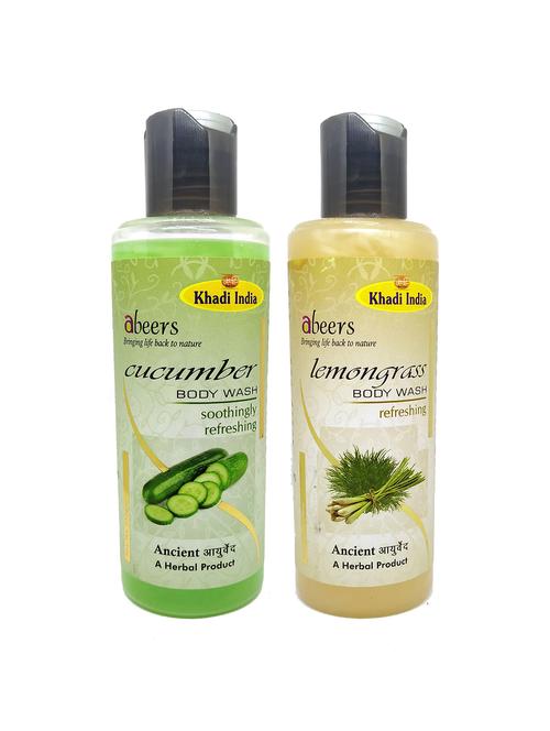 cucumber & lemon grass body wash (pack of 2) - 18596860 - Very Small Image - 1