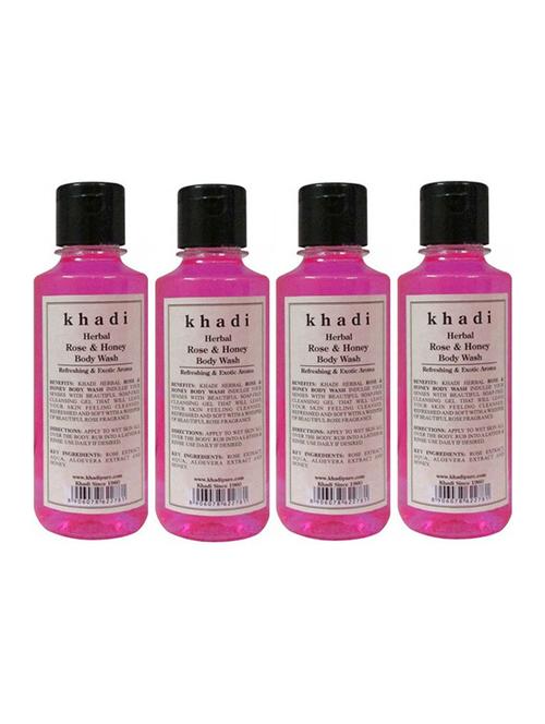 dik rose & honey body wash - 210ml (set of 4) - 18596945 - Very Small Image - 1