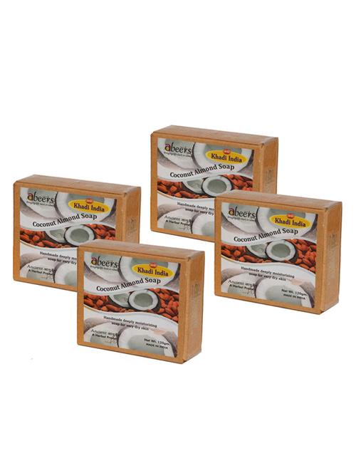 coconut almond luxury soap -pack of 4 - 18601031 - Very Small Image - 1