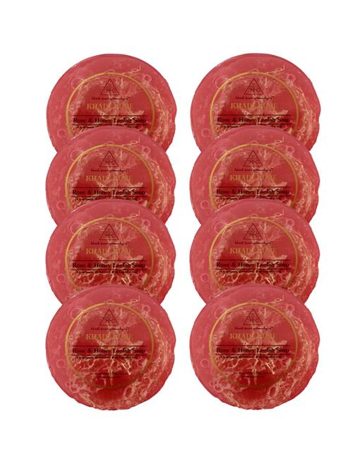 herbal rose & honey loofah soap (pack of 8 pcs) - 18601145 - Very Small Image - 1