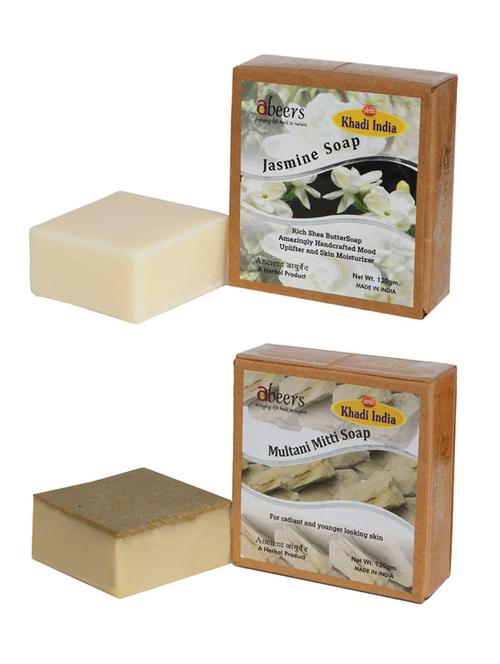 jasmine & multani mitti luxury soap (pack of 2) - 18601250 - Very Small Image - 1