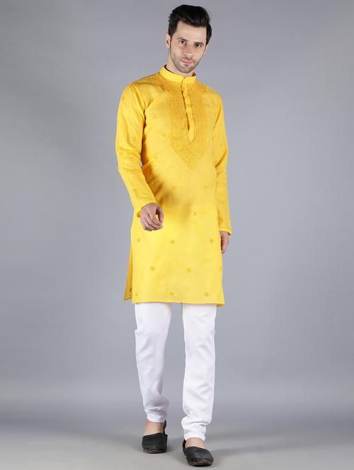 embroidered long kurta - 18602011 - Very Small Image - 1