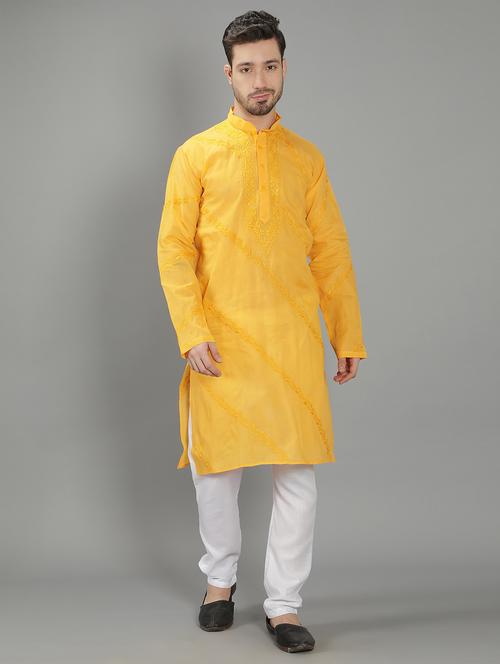embroidered long kurta - 18602020 - Very Small Image - 1