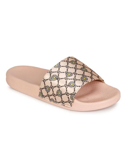 women pink slides flip flop - 18606086 - Very Small Image - 1