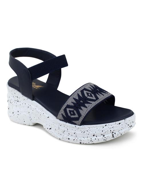 women printed back strap wedge - 18606141 - Very Small Image - 1